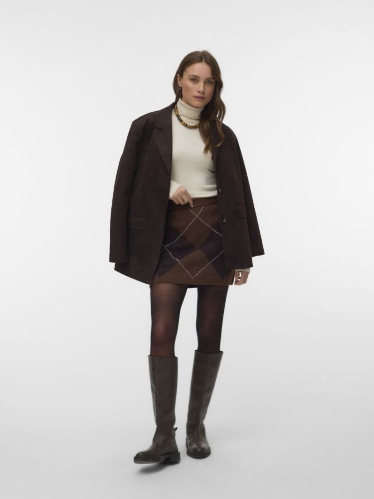 Rok VERO MODA 288475001 Cocoa