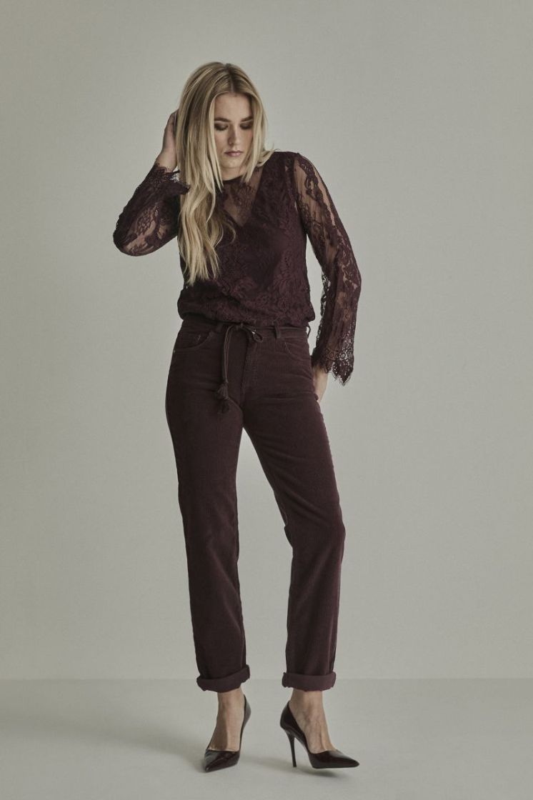 Broek PARA MI 434 Burgundy Re