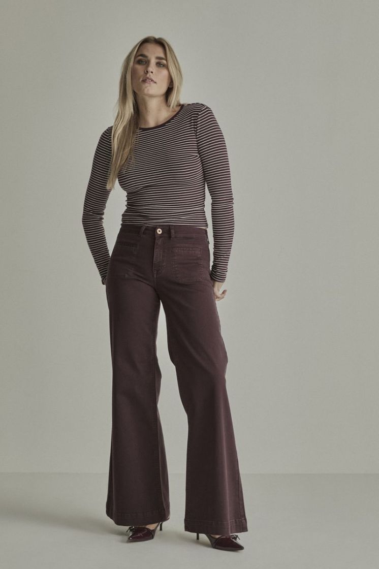 Broek PARA MI 434 Burgundy Re