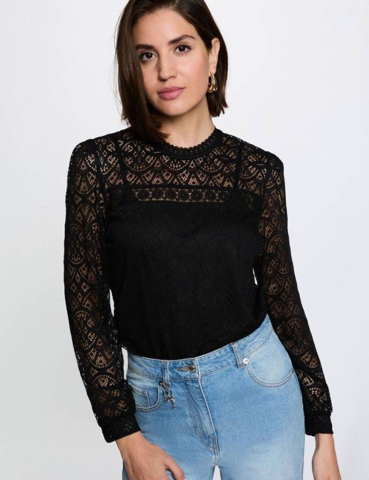 T-shirt MORGAN 979 ZWART