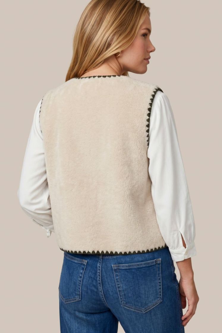 Gilet C&S THE LABEL 014001 SAND/BLA