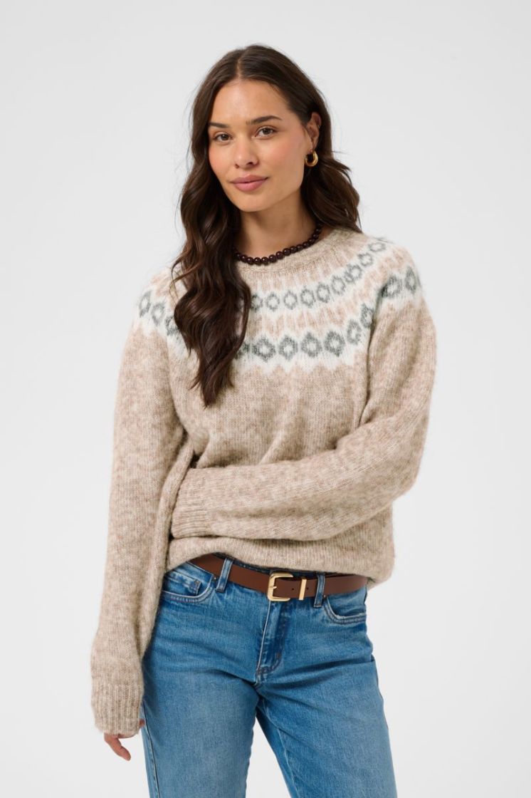 Pull KAFFE 110065 Beige Me