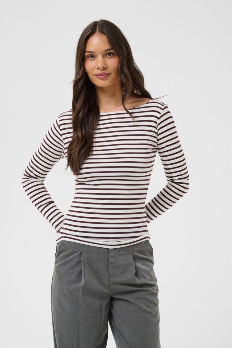 T-shirt KAFFE 1000345 Chalk /