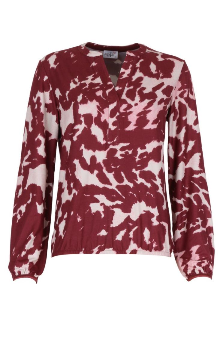 T-shirt SHEGOESLALA 0983 AUBERGINE