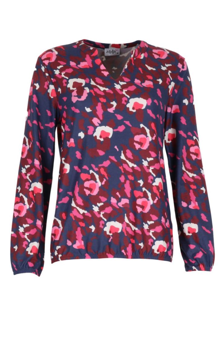 T-shirt SHEGOESLALA 0983 AUBERGINE