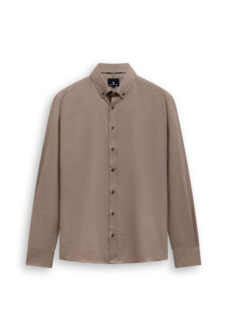 Hemd STATE OF ART 8711 taupe wit