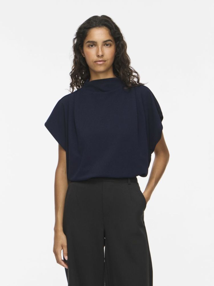 Top VILA 227515 Navy Bla