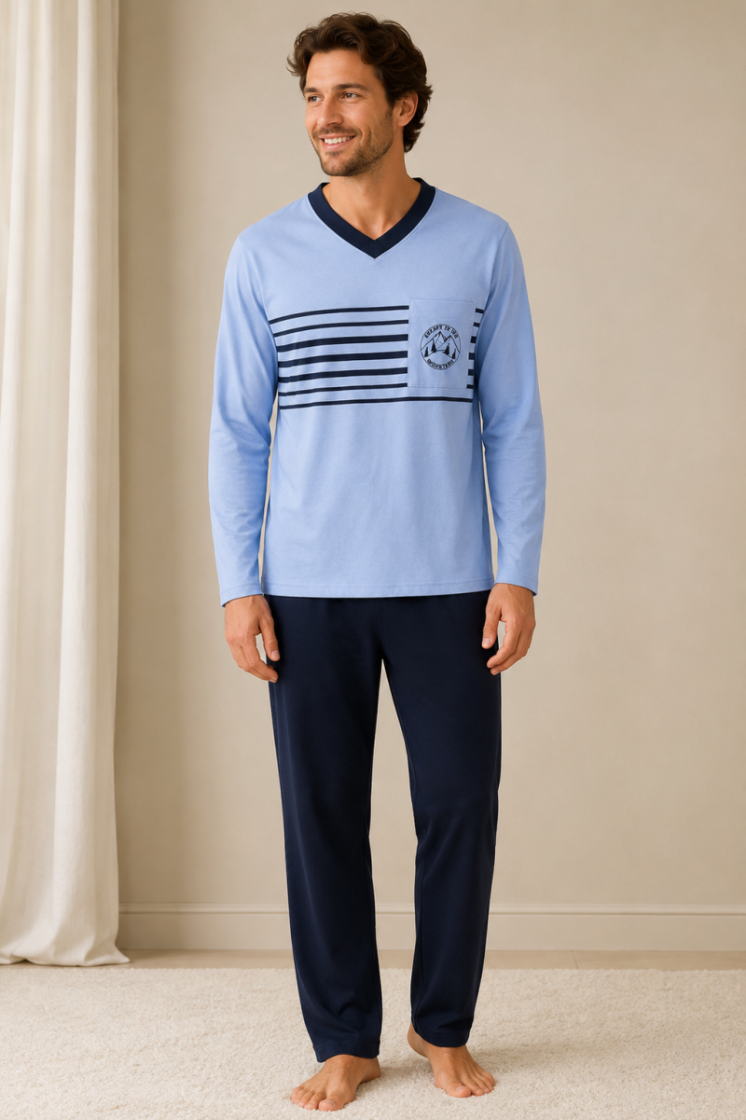 Pyjama CAMBIER BLAUW