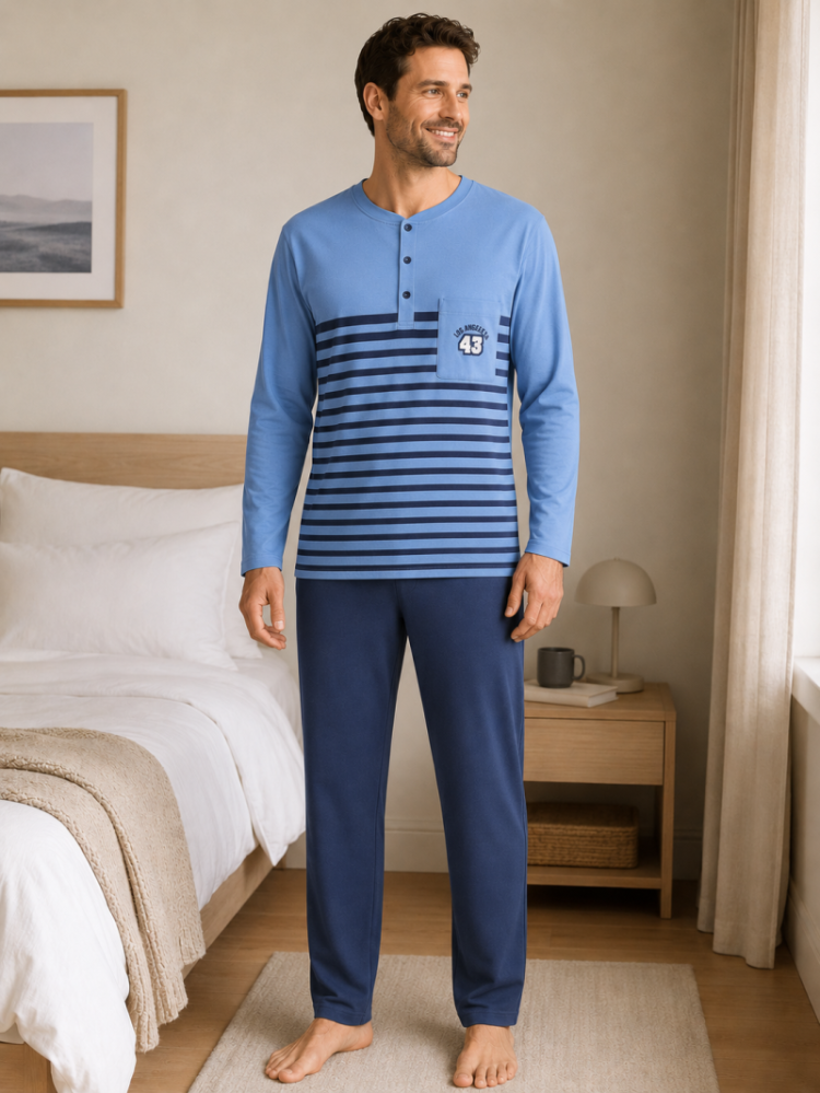 Pyjama CAMBIER BLAUW
